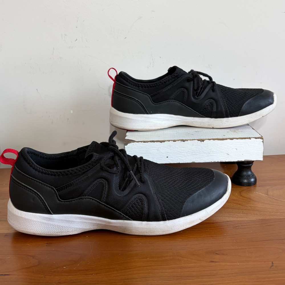 Vionic Storm ASR1724 Black Red Active Walking Sneakers Womens 8.5